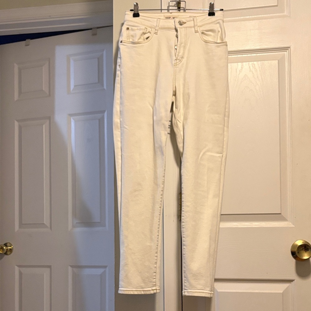 Warp + Weft Women's White Jeans